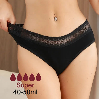 CULOTTE MENSTRUELLE A DENTELLE